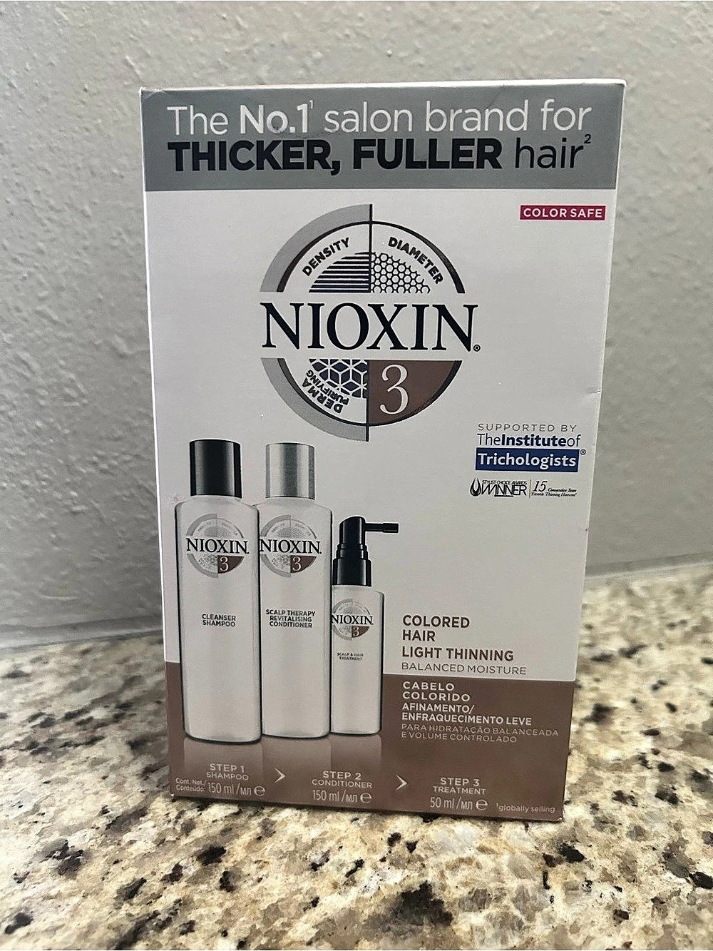 Nioxin System 3 Hair Care Kit NWT